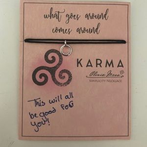Karma hoop necklace
